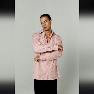 Wayne Scott Striped Business Shirt 15 3/4